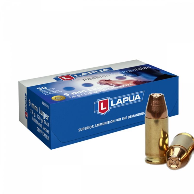 Lapua 9x19 FMJ Cepp Extra