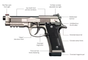 Samonabíjecí pistole Beretta 92 X Performance 9 mm Luger Pistole Beretta 92 FS X Performance 9 mm Luger