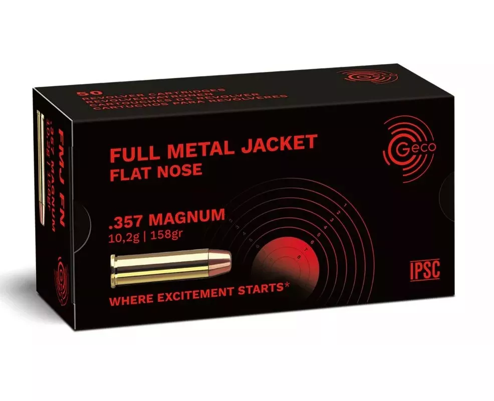 Revolverový náboj Geco 357 Magnum FMJ 10,2 g / 158 gr