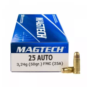 Pistolový náboj Magtech 6,35 Browning FMJ 3,24 g  