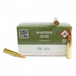 Kulový náboj Magtech 308 Win FMJ First Defense Tactical 9,72 g