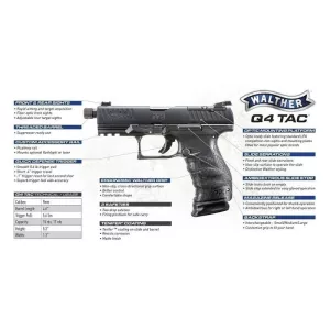 Pistole Walther PPQ Q4 TAC Walther PPQ Q4 TAC