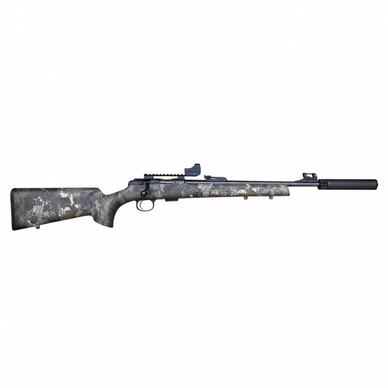 Malorážka CZ 457 Synthetic camo 22 LR + kolimátor + tlumič GIS- KOMISE