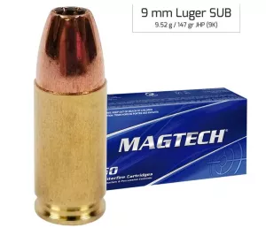 Náboj magtech 9 mm Luger JHP