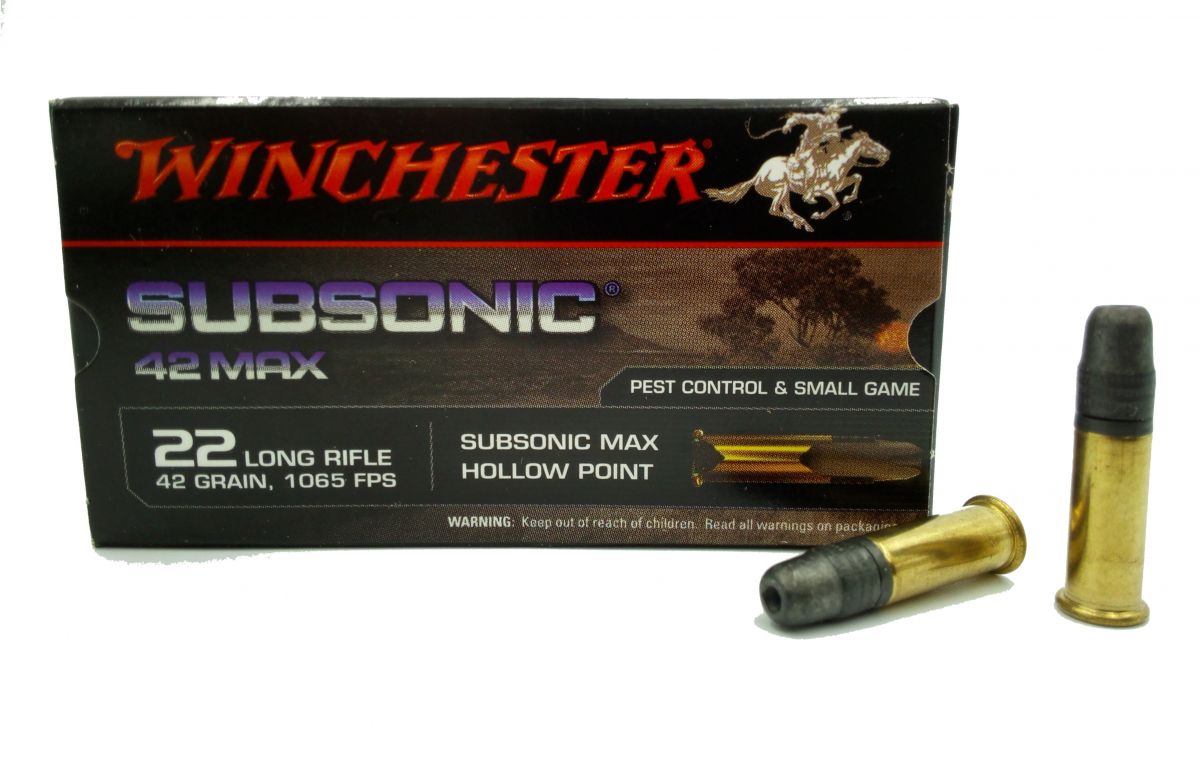 malorážkový náboj Winchester 22 LR Subsonic Max