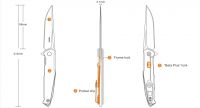 rozměry nůž EDC Ruike P108