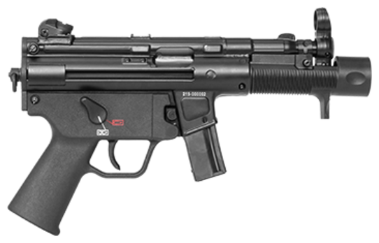 samonabíjecí pistole samopal heckle koch mp5 k