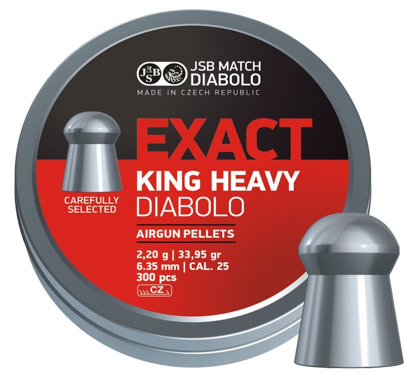 diabolky JSB Exact King Heavy 6,35 300ks