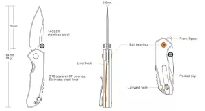 nůž Ruike P671-CB