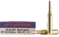 Kulový náboj PPU 6,5x52 Carcano FMJ