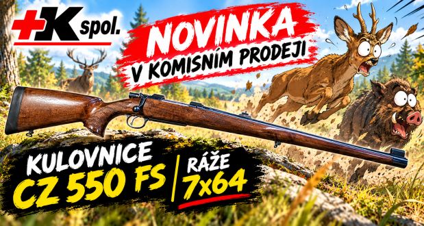 celopažbená kulovnice cz 550 fs 7x64 bazar komisní prodej
